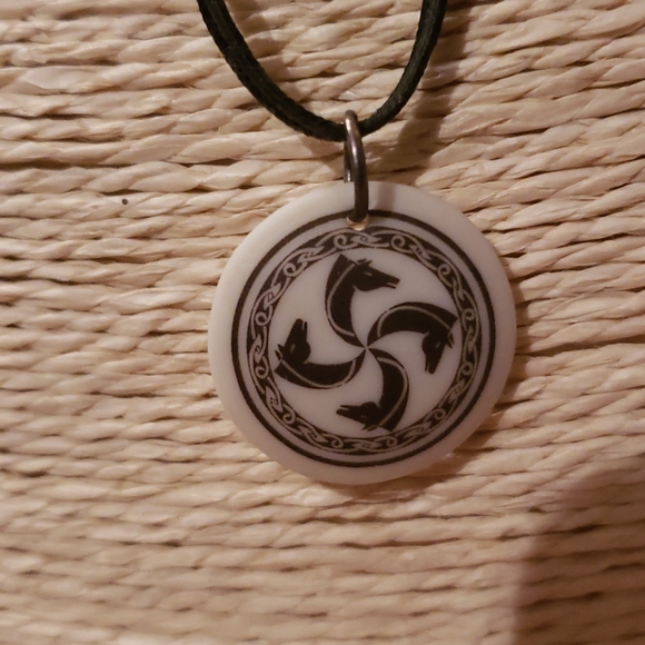 16" Handmade Porcelain Necklace Never Worn - Picture 3 of 6